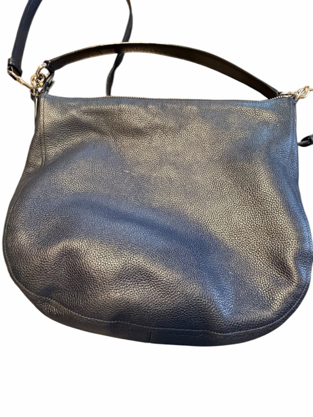 Coach Turnlock Hobo Bag - Navy/Gold - Picture 4 of 7